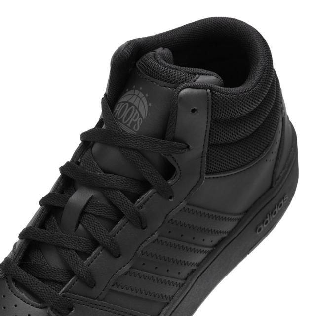 アディダス adidas KI1086 メンズ靴 靴 シューズ 2E スニーカー バスケットボールシューズ バッシュ 通気性 メッシュ HOOPS MID CLASSIC フープスミッドクラシック 耐久性 グリップ力 ハイカットスニーカー ミッドカットスニーカー 人気 ブランド ブラック×ブラック_7