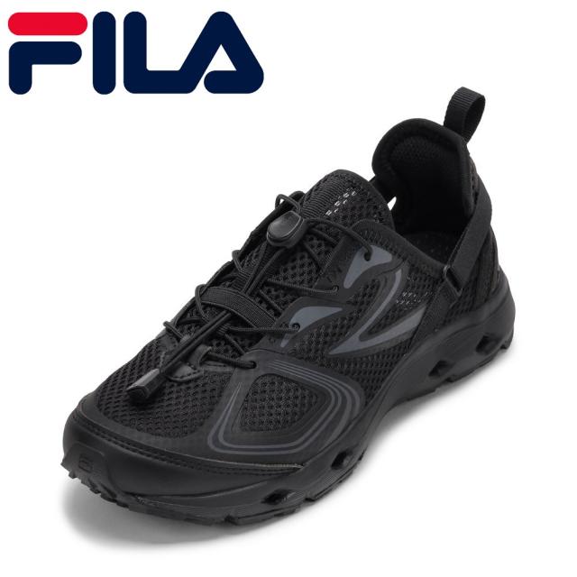 フィラ FILA 62SD3X001001 レディース靴 靴 シューズ 2E スニーカー サンダル スポーツ スポサン アウトドア シューズ 水陸両用 軽量 通気性 メッシュ SLEEK WAVY SD v3 ドローコード ローカットスニーカー 人気 ブランド ブラック