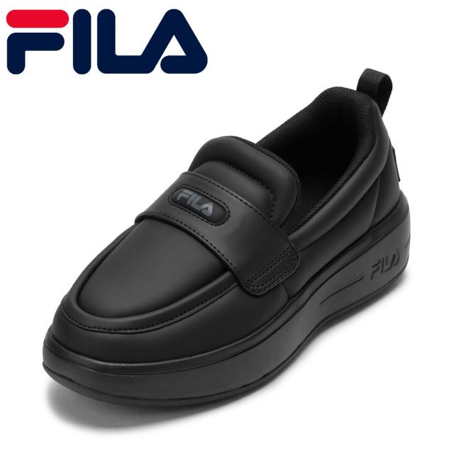 フィラ FILA FM0100981014 レディース靴 靴 シューズ 2E スニーカー ローファー パデッド 中綿 シューズ クッション性 SUPER BUBBLE LOAFER 厚底 Y2K ローカットスニーカー 人気 ブランド ブラック