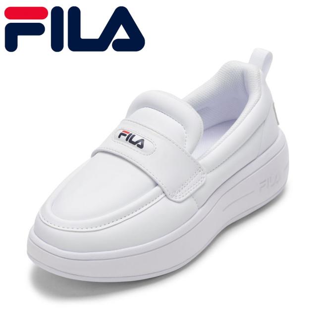 フィラ FILA FM0100981100 レディース靴 靴 シューズ 2E スニーカー ローファー パデッド 中綿 シューズ クッション性 SUPER BUBBLE LOAFER 厚底 Y2K ローカットスニーカー 人気 ブランド ホワイト