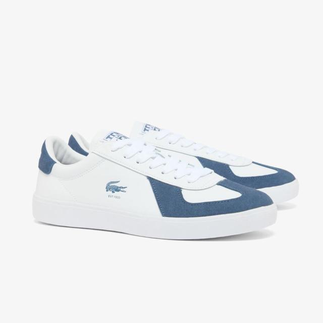 ラコステ LACOSTE 51SMA0118 メンズ靴 靴 シューズ 2E スニーカー コート シューズ ワニ ロゴ BASESHOT PRO 126 2 レザー スエード ローカットスニーカー 人気 ブランド ホワイト