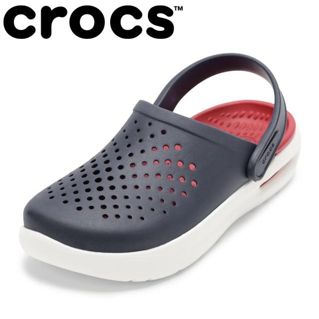 クロックス crocs 209964.W レディース靴 靴 シューズ 3E相当 サンダル クロッグ スリッパ ルームシューズ つっかけ 軽量 クッション性 InMotion Clog 耐久性 柔らかい 人気 ブランド ネイビー
