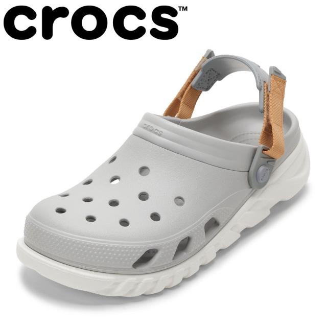 メンズ サンダル 可動式バックストラップ Duet Max Clog メンズ靴 靴 シューズ 室内外兼用 クッション性 シンプル グレー crocsの通販は 8,800円