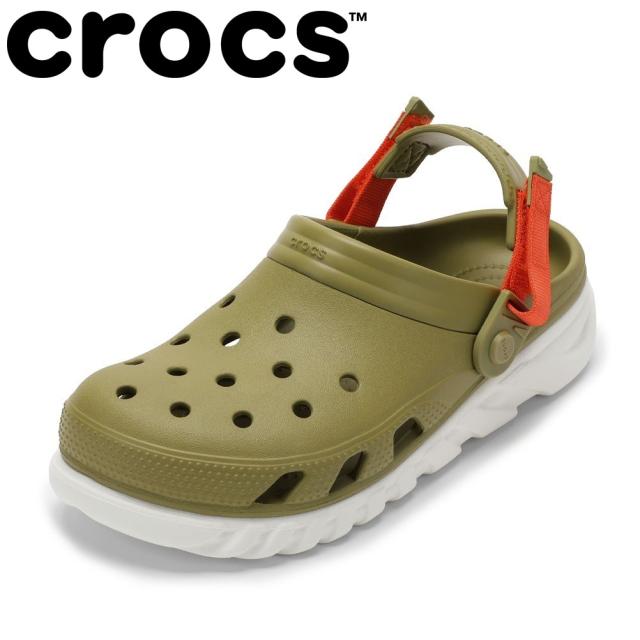 メンズ サンダル 可動式バックストラップ Duet Max Clog メンズ靴 靴 シューズ 室内外兼用 クッション性 シンプル カーキ crocsの通販は 8,800円