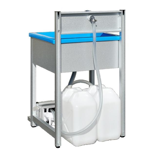 ［配送地域限定品］１槽シンク ポンプ付 手洗い 洗面 旭ハウス 清潔 快適 農家 農場 農園 キャンプ場 公園 河川敷 事務所 倉庫 工場 資材置場_1