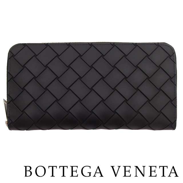 ボッテガヴェネタ 長財布 新品 BOTTEGA VENETA 財布 メンズ レディース 593217 ラウンドファスナー 黒