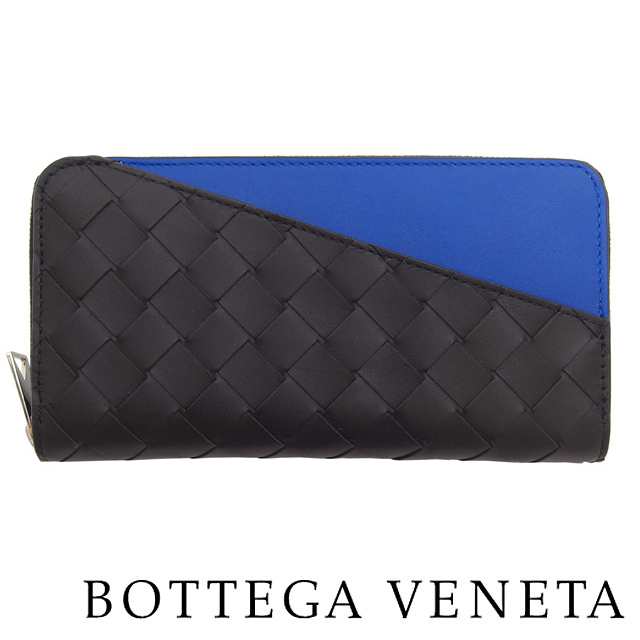 ボッテガヴェネタ 長財布 新品 財布 メンズ BOTTEGA VENETA レディース 639856 ラウンドファスナー 青