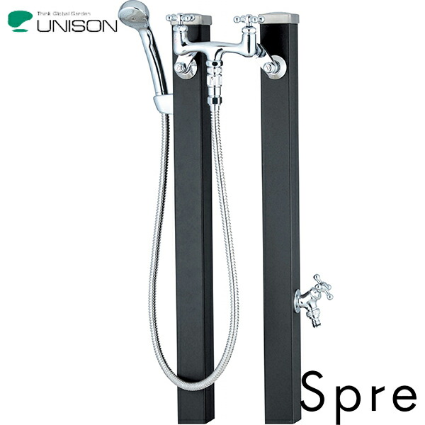ユニソン ウォータースタンド Spre スプレスタンド60 混合栓セット マットブラックの通販は 76,500円