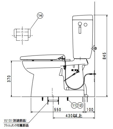 【送料無料】ダイワ化成 簡易水洗便器 クリーンフラッシュソフィア手洗いなし 暖房便座(SW-7) FZ400-N17ニューピンク/パステルアイボリー