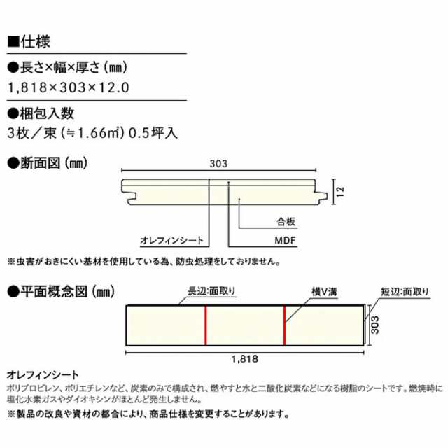 ウッドワン フローリング コンビットリアージュ 石目柄 ドラマスホワイト柄 0.5坪入 床暖房対応 FES278D-9-DW