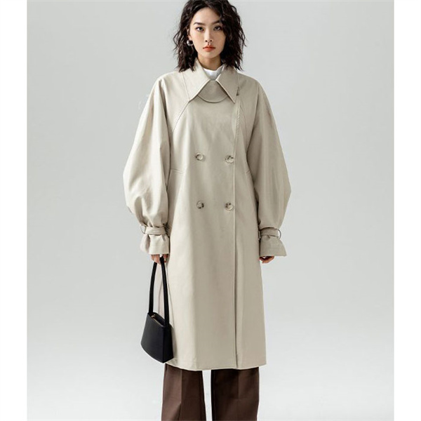 ポイント超超祭利用可 スプリングコート レザー 春新作 トレンチコート