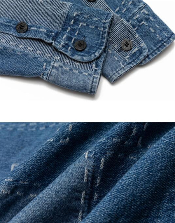 シャツ デニム メンズ 長袖 トップス 前開き 無地 柔らかい 紳士服