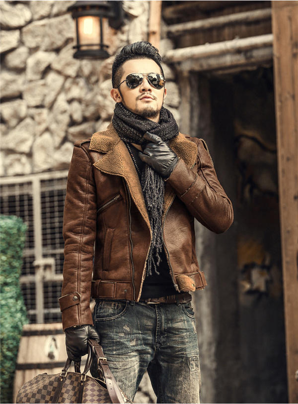 ポイント超超祭 ムートンコート ボアジャケット メンズ 2WAY 毛皮