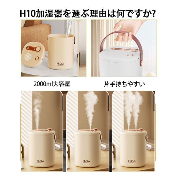 加湿器 小型 卓上 ミニ 超音波 アロマ 除菌 空気清浄機 おしゃれ 大