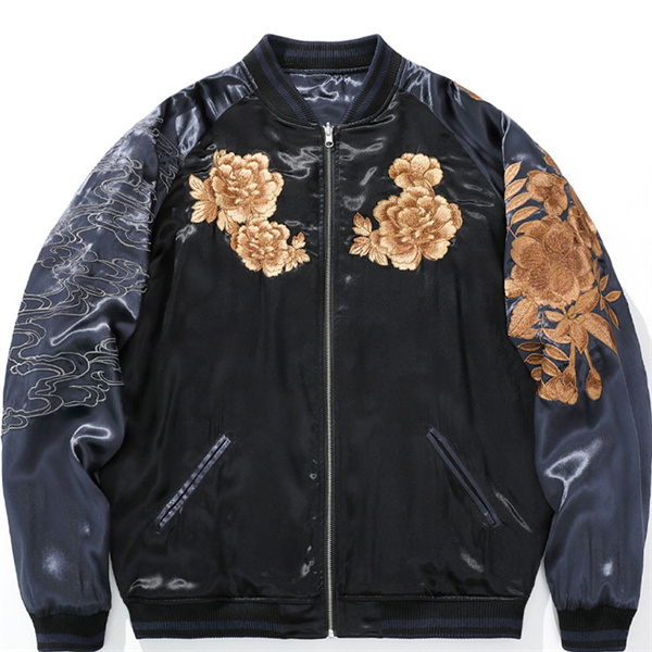 爆売中 スカジャン メンズ 40代 スカジャン ジャンバー ライオンキング柄 刺繍 和柄 横須賀風 ポリエステル 長袖 サテン アウター 軽量 爆売中 スカジャン メンズ 40代 スカジャン ジャンバー ライオンキング