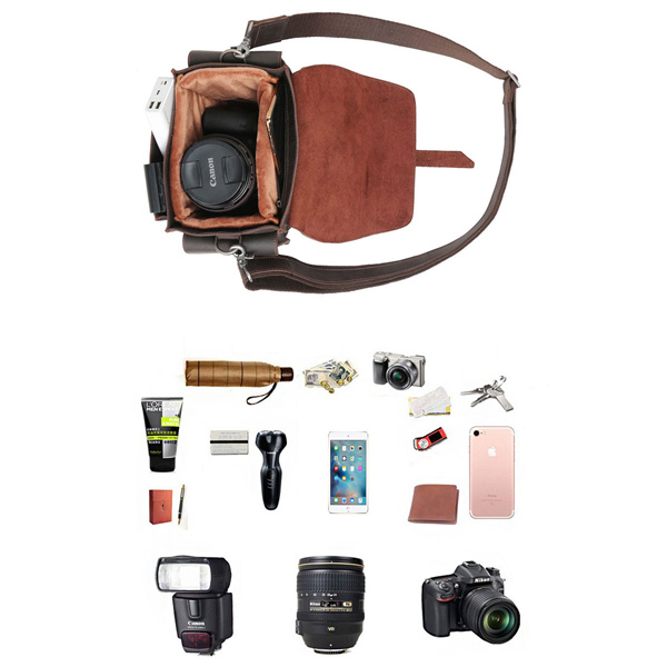 SIGMA 17-70mm F2.8-4 DC OS HSM ニコン用 カメラバッグ 本革 ショルダーバッグ 一眼レフ 女子 カメラケース