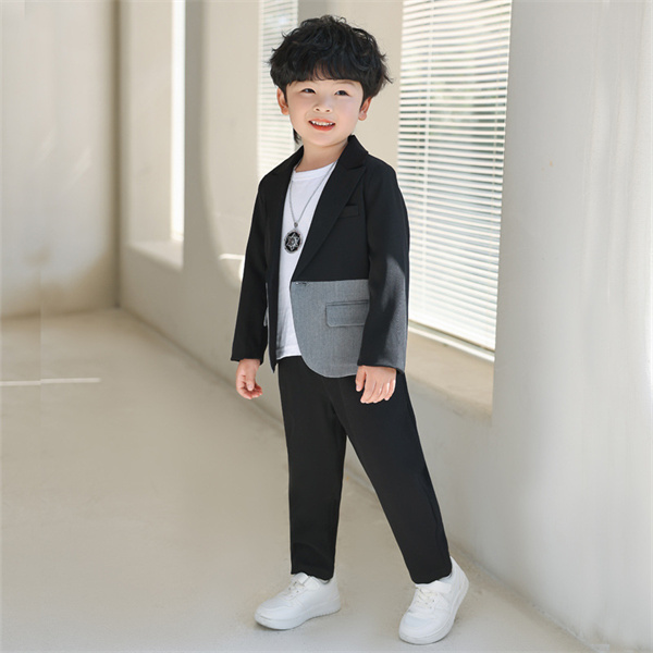 子供 スーツ キッズ フォーマル 4点セット 切り替え 入学式 男の子 ゆったりサイズ 小学生 卒園式 子供服 フォーマル フォーマル セットスーツ