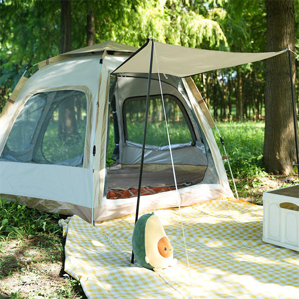 テント ワンタッチ 3~4人用 メッシュ付 ワンタッチテント