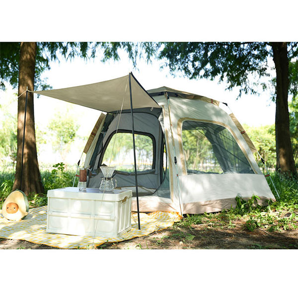 アウトドアテント3〜4人 テント ワンタッチ 3~4人用 メッシュ付 ワンタッチテント