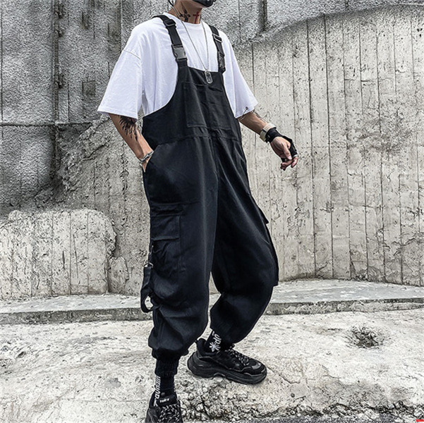 オーバーオール メンズ ゆとり 純色 ロングパンツ オールインワン