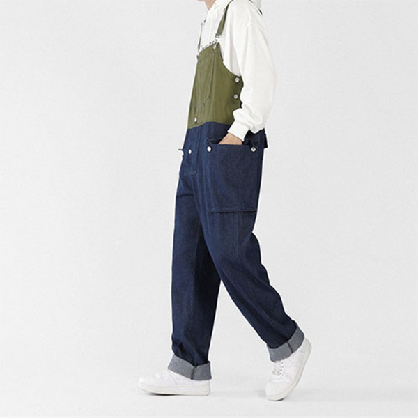 メンズサロペット オーバーオール　デニム オールインワン ジーンズ つなぎ サスペンダーズボン ペインター作業服 M~XL/oww23