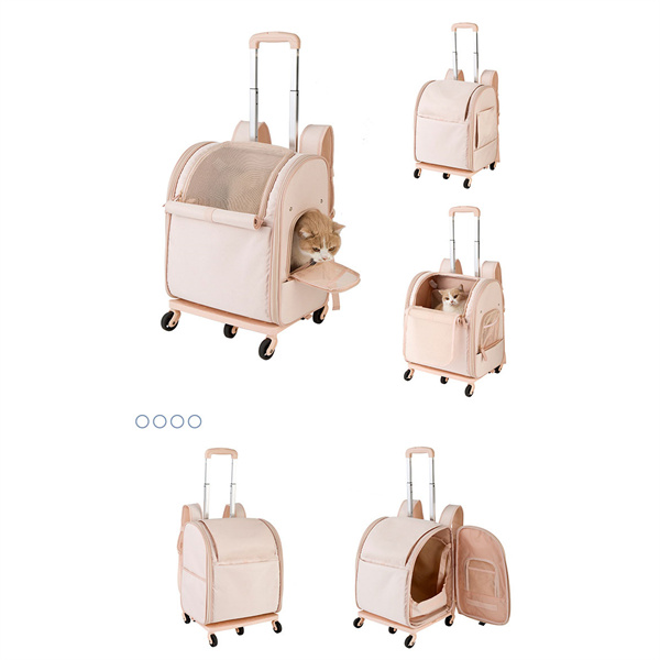 ポイント超超祭 ペットキャリーカート リュック ペットキャリー 犬 キャスター付き リュックキャリーバッグ 犬用 ソフト ドッグキャリー 小型犬 猫 移動 旅行 車載 ポイント超超祭 ペットキャリーカート リュック ペットキャリー 犬