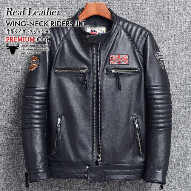爆売中 ライダースジャケット メンズ 本革 高品質 レザージャケット 多機能 バイク 防風 ブルゾン 革ジャン 皮ジャン バイカー 経年変化 ダブル