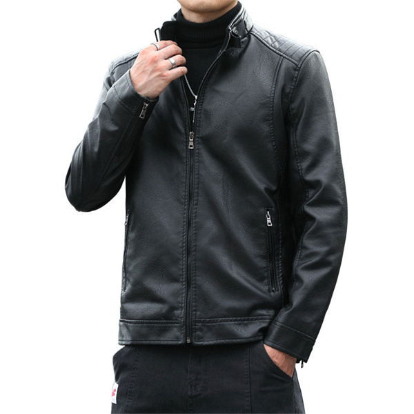 値下げ 革ジャン メンズ PUレザー ジャケット 防風 ライダース 