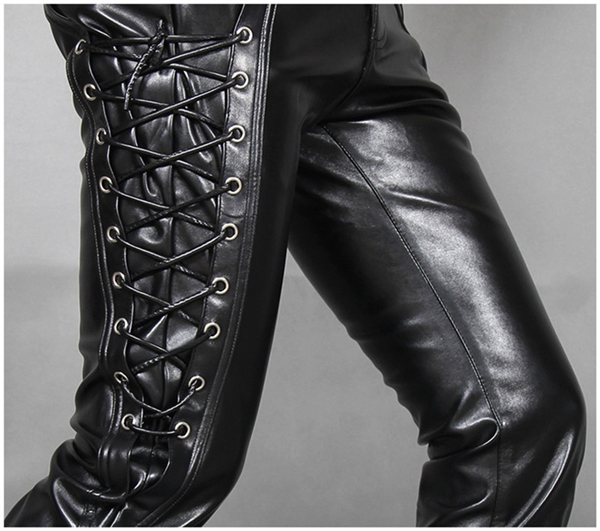 牛革/羊革 メンズ革パン 春秋冬 レザーパンツ 防風防寒 バイクパンツ