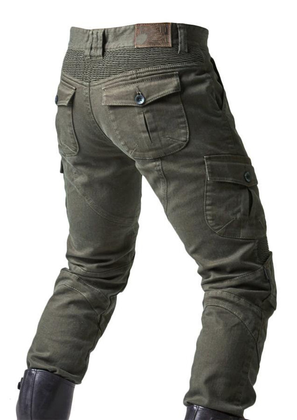 バイクパンツ ライディングパンツ デニム バイクウェア メンズ 膝パッド付き プロテクター付き ジーパン バイクジーンズ 耐磨 ライダースパンツ_8