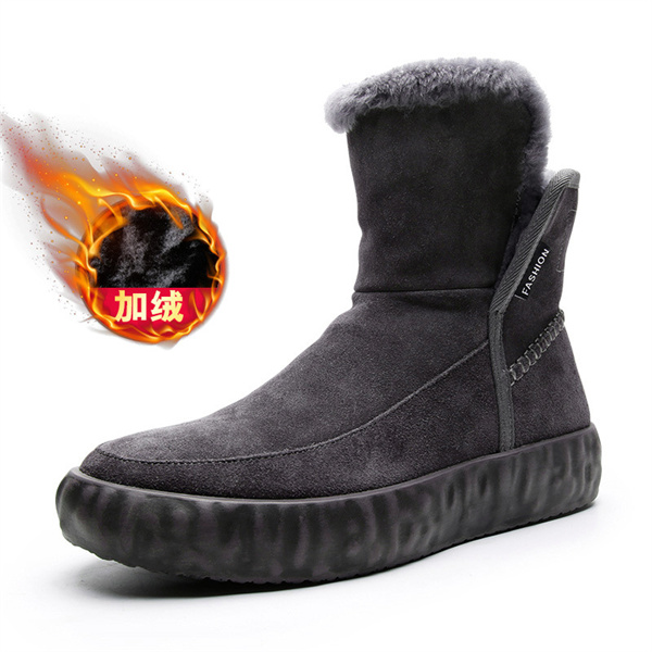 ショートブーツ 裏ボア ムートンブーツ メンズ 裏起毛 ウール 冬 ワークブーツ 暖か 紳士靴 防寒 エンジニア おしゃれ カジュアル ランニング agesugi_sfaの通販は