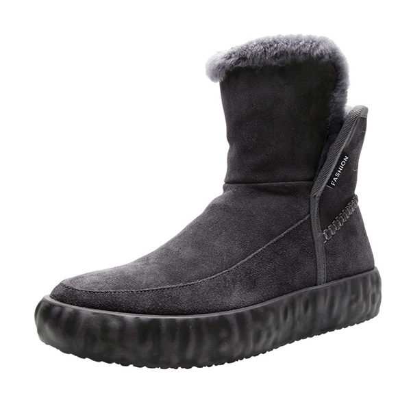 ショートブーツ 裏ボア ムートンブーツ メンズ 裏起毛 ウール 冬 ワークブーツ 暖か 紳士靴 防寒 エンジニア おしゃれ カジュアル ランニング agesugi_sfaの通販は