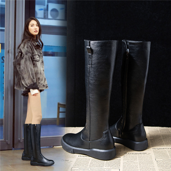 ロングブーツ ジョッキーブーツ レディース ウエスタンブーツ 靴 ブーツ 革靴 エンジニア ロング カジュアル シューズ 美脚 PU 防寒_2