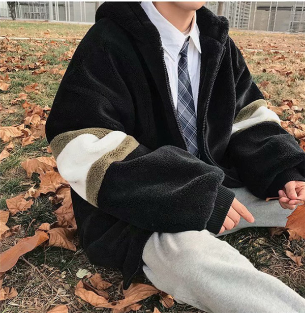 ポイント増量中 ボアブルゾン ジャケット メンズ 厚手 フード フリース