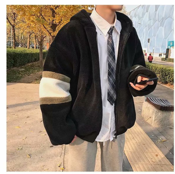 ポイント増量中 ボアブルゾン ジャケット メンズ 厚手 フード フリース