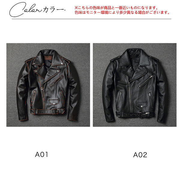 スマプレ超祭り ライダースジャケット メンズ ダブル 革ジャン 本革 レザージャケット 皮ジャン バイク レザー 防風 ブルゾン B系 秋冬 冬服 バイカー スマプレ超祭り ライダースジャケット メンズ ダブル 革ジャン 本革