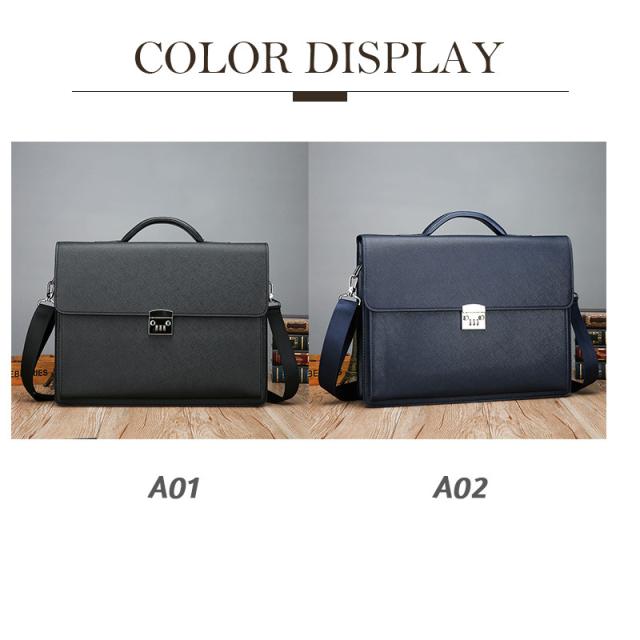 ビジネスバッグ ブリーフケース 防犯 ダイヤルロック付き 自立 メンズ