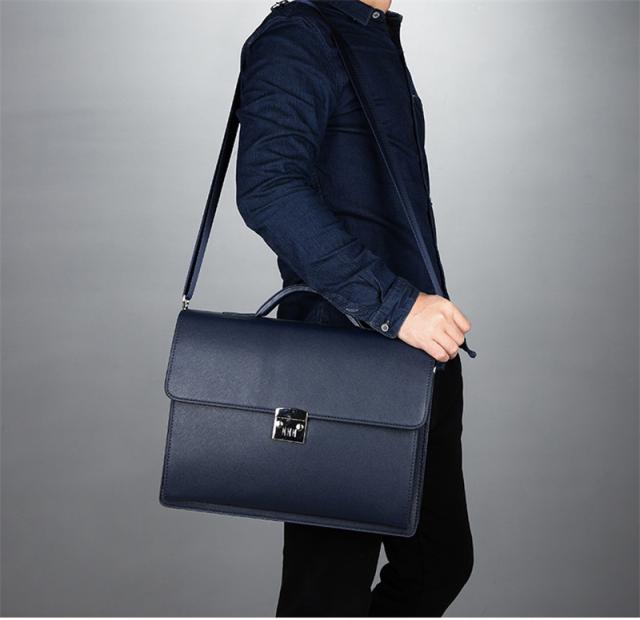 ビジネスバッグ ブリーフケース 防犯 ダイヤルロック付き 自立 メンズ