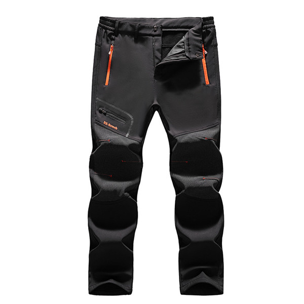 登山パンツ メンズ トレッキング ロング丈 裏起毛 フリース ズボン ハイキングズボン アウトドア 防寒ズボン 速乾 撥水 防風 秋冬 釣り 作業_3
