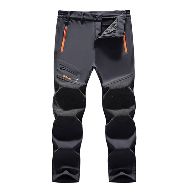 登山パンツ メンズ トレッキング ロング丈 裏起毛 フリース ズボン ハイキングズボン アウトドア 防寒ズボン 速乾 撥水 防風 秋冬 釣り 作業_4