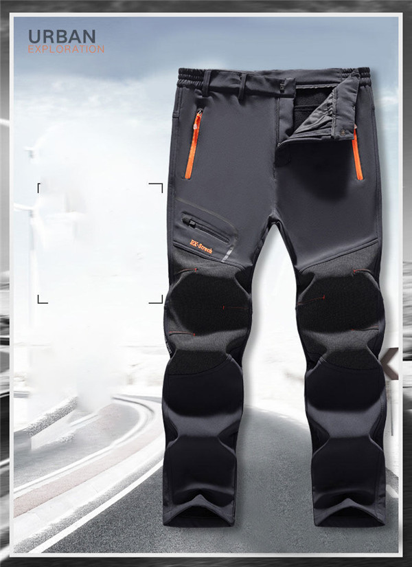 登山パンツ メンズ トレッキング ロング丈 裏起毛 フリース ズボン ハイキングズボン アウトドア 防寒ズボン 速乾 撥水 防風 秋冬 釣り 作業_7