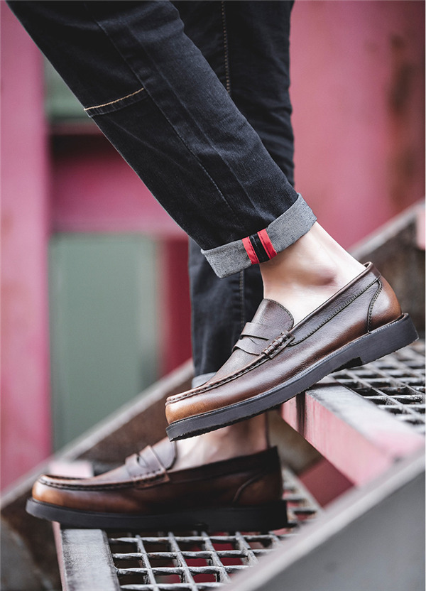 ローファー メンズ ドライビングシューズ カジュアルシューズ スリッポン 紳士靴 ビジネスシューズ モカシン メンズ 通勤 防滑 軽量 通気性 歩きやすい 夏 GN2AAIL] ローファー メンズ 革靴 ドライビングシューズ メンズ 軽量