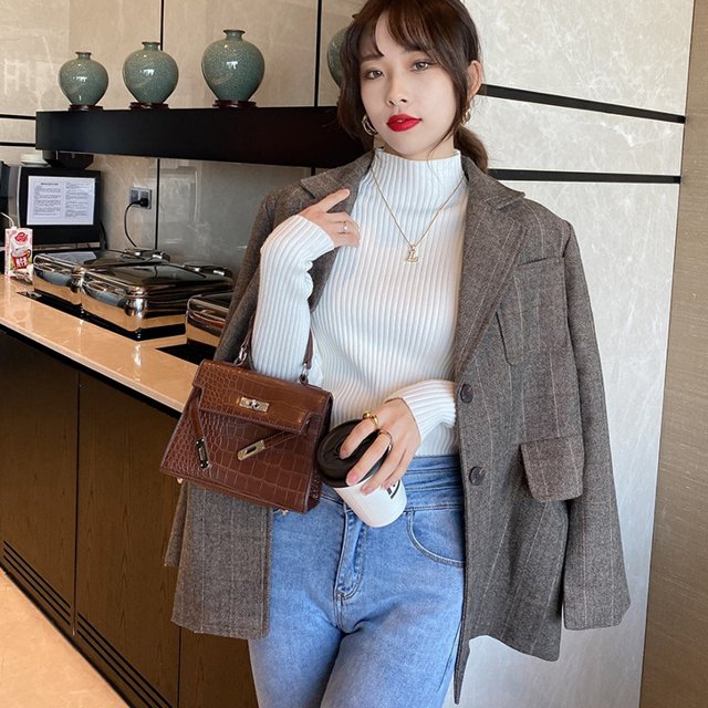 トップス ニットソー プルオーバー ミディアム丈 長袖 ハイネック ニット タイト かわいい 大人可愛い きれいめ シンプル 上品 おしゃれの通販は 5,042円