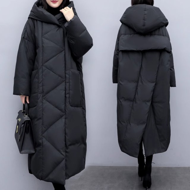 ジャケット パーカー コート ダウン アウター レディース ダウン ロングコート ダウンコート ロング 長袖 ボリューム袖 萌袖 フードの通販は 12,979円