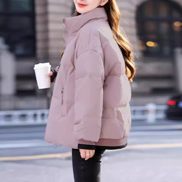 ブルゾン アウター 上着 レディース ダウンジャケット 長袖 ハイネック フェミニン ストリート ポケット 中綿 かわいい 大人可愛いの通販は 10,937円