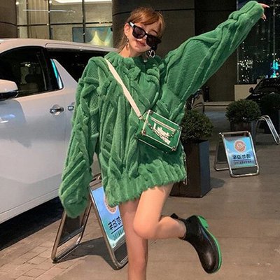 トップス セーター プルオーバー ミディアム丈 長袖 ラウンドネック もこもこ かわいい 大人可愛い きれいめ シンプル 上品 おしゃれの通販は