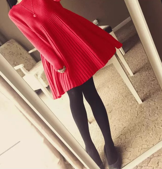 ワンピース ニット プルオーバー ドレス レディース ミニ 膝上 ラウンドネック Aライン フェミニン プリーツ 大人可愛い シンプル 上品の通販は