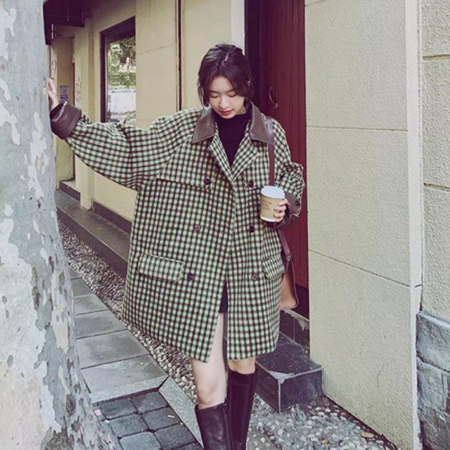 ジャケット コート アウター 上着 レディース ウール 羽織 前開き ウールロングコート ロングコート 長袖 襟付き ワイド オーバーサイズの通販は 12,536円