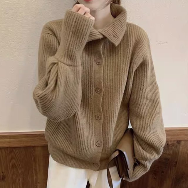 トップス アウター レディース セーター カーディガン 長袖 ハイネック 前開き ニット かわいい 大人可愛い きれいめ シンプルの通販は 5,508円