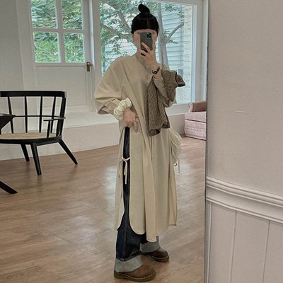 ワンピース ロングワンピース シャツワンピース 長袖 前開き ボタン サイドスリット かわいい 大人可愛い きれいめ シンプル カジュアルの通販は 5,980円